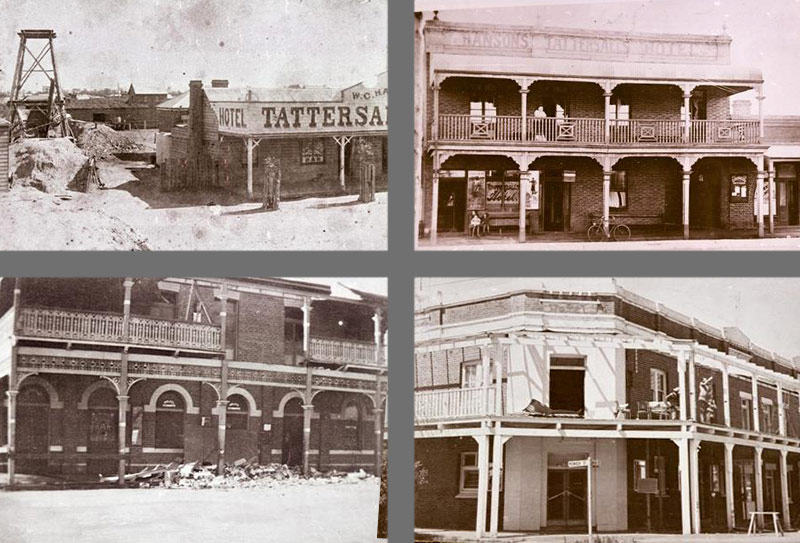 Old photographs of Tattersalls Hotel West Wyalong